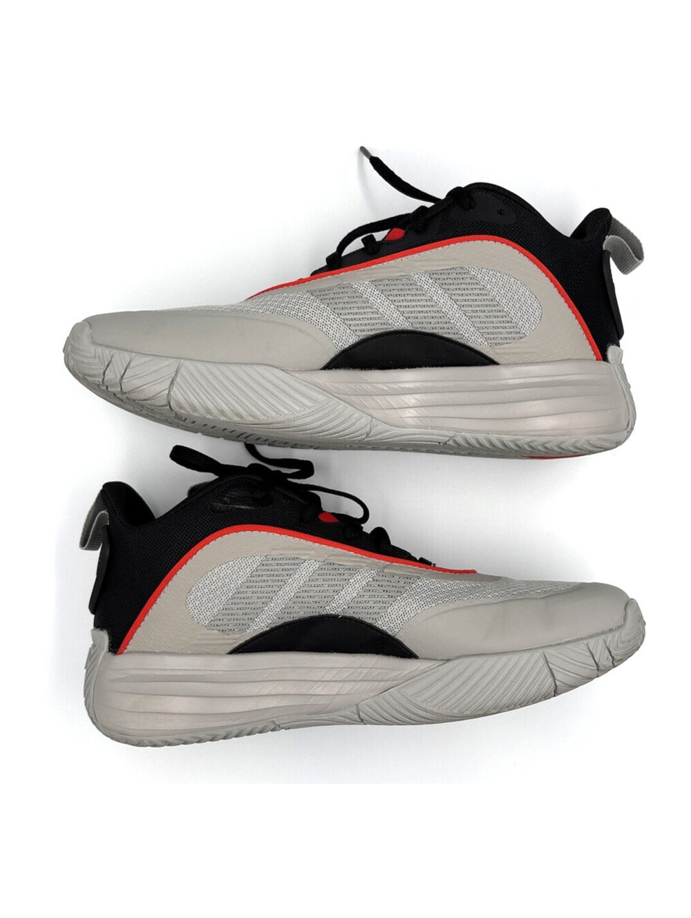 adidas Own The Game 3 Basketball Shoes Mens 7.5 Gray Black Red
